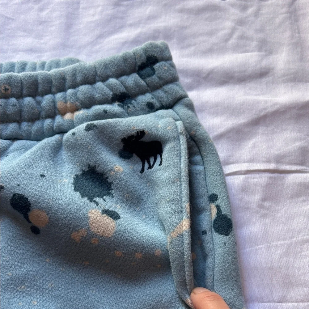 Abercrombie Kids Blue Splatter Sweatpants